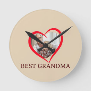 Best Grandma Personalized Wall Clock Gift