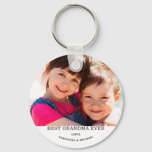 Best Grandma Photo Keychain