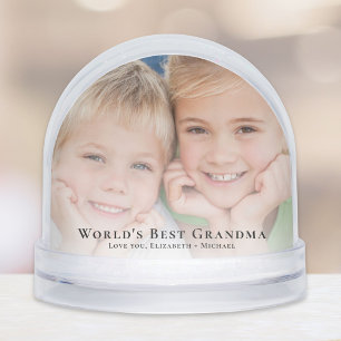 Best Grandma Photo Snow Globe