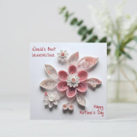 Best Grandma Simple Quilling Flower from grandkid
