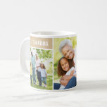 Best Grandma Tan Mothers Day Photo Collage Coffee Mug<br><div class="desc">A modern and minimal photo coffee mug that's perfect for Mother's Day or any other special gift for Grandma features a collage of three (3) favorite family photos with the kids. "Best Grandma" / "We Love You" wording can be completely personalized. The neutral tan brown accent color can also be...</div>
