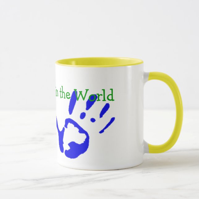Best Grandma with Handprints Mug (Right)
