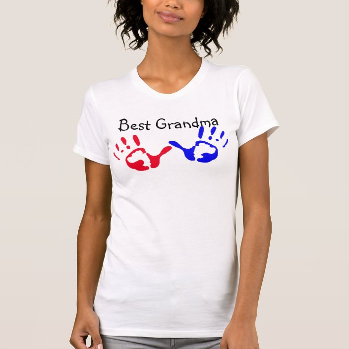 Best Grandma with Handprints TShirt
