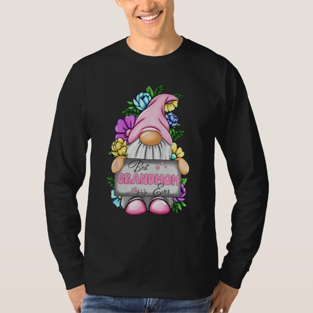 Best Grandmom Ever Gnome Happy Mother s Day Gnomes T-Shirt (Front)