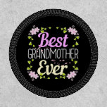 Best Grandmother Ever - Pink Floral Patch<br><div class="desc">Best Grandmother Ever quote with delicate pink floral flowers and feminine typography lettering. > Use for Grandparent's Day - cute for the world's best grandma,  abuela,  meemaw or blessed Nana.  > Personalize it! Add custom name,  photo,  or text.</div>