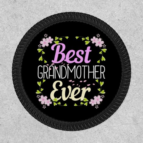 Best Grandmother Ever _ Pink Floral Patch