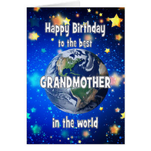Best Grandmother In The World Birthday Cards