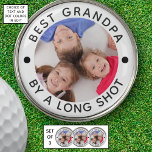 BEST GRANDPA BY A LONG SHOT Photo Golf Ball Marker<br><div class="desc">Create a custom photo golf ball marker set of 3 for the golf lover grandfather with the suggested editable funny title BEST GRANDPA BY A LONG SHOT and one photo. ASSISTANCE: For help with design modification or personalization, color change, resizing, transferring the design to another product or if you would...</div>