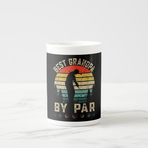 Best Grandpa By Par  Best Gift For Golfers Bone China Mug