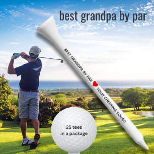 BEST GRANDPA BY PAR CHEERING SQUAD GOLF TEES