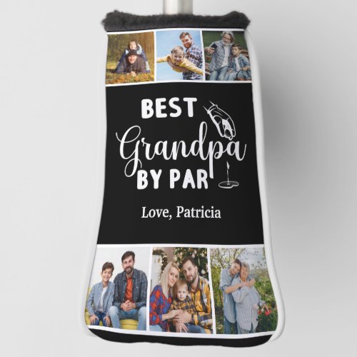 Best Grandpa by Par Custom 6 Photo Fathers day Golf Head Cover