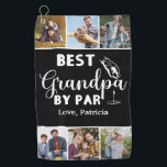Best Grandpa by Par Custom 6 Photo Father's day Golf Towel<br><div class="desc">It is a unique gift for a golfer on Father’s Day,  birthday,  wedding party,  golf outing,  or retirement party.</div>
