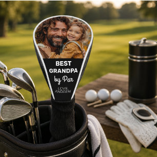 Best Grandpa By Par Custom Photo Father’s Day Golf Head Cover
