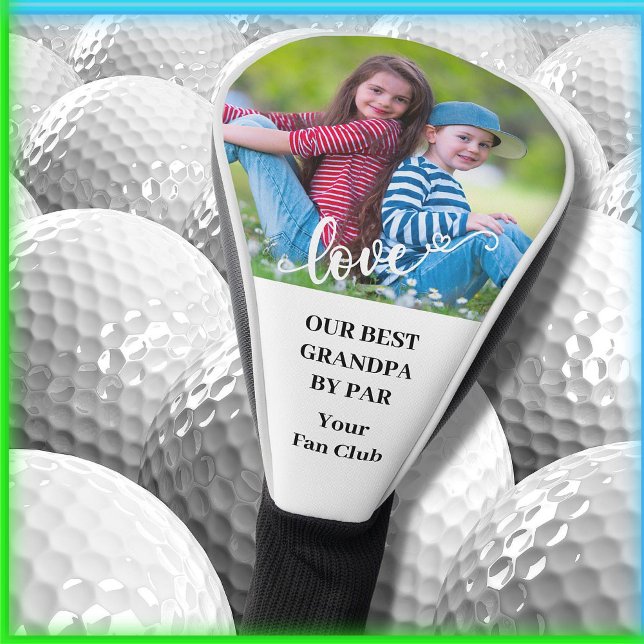 Best Grandpa by Par Custom Photo Golf Head Cover (Creator Uploaded)