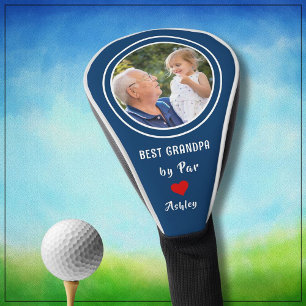 BEST GRANDPA BY PAR Custom Photo Golf Head Cover