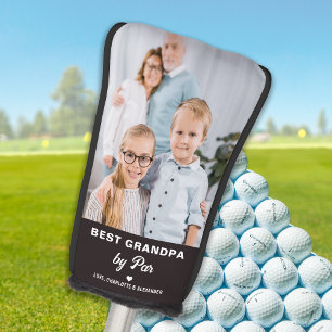 Best GRANDPA By PAR Custom Picture Father's Day Golf Head Cover