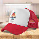 Best Grandpa By Par Custom Retro Fathers Day Trucker Hat<br><div class="desc">Retro Best Grandpa By Par design you can customize for the recipient of this cute golf theme design. Perfect gift for Father's Day or grandfather's birthday. 

The text "GRANDPA" can be customized with any dad moniker by clicking the "Personalize" button above</div>