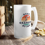 Best Grandpa By Par Fathers Day Retro Custom Frosted Glass Beer Mug<br><div class="desc">Retro Best Grandpa By Par design you can customize for the recipient of this cute golf theme design. Perfect gift for Father's Day or grandfather's birthday. The text "GRANDPA" can be customized with any dad moniker by clicking the "Personalize" button above</div>