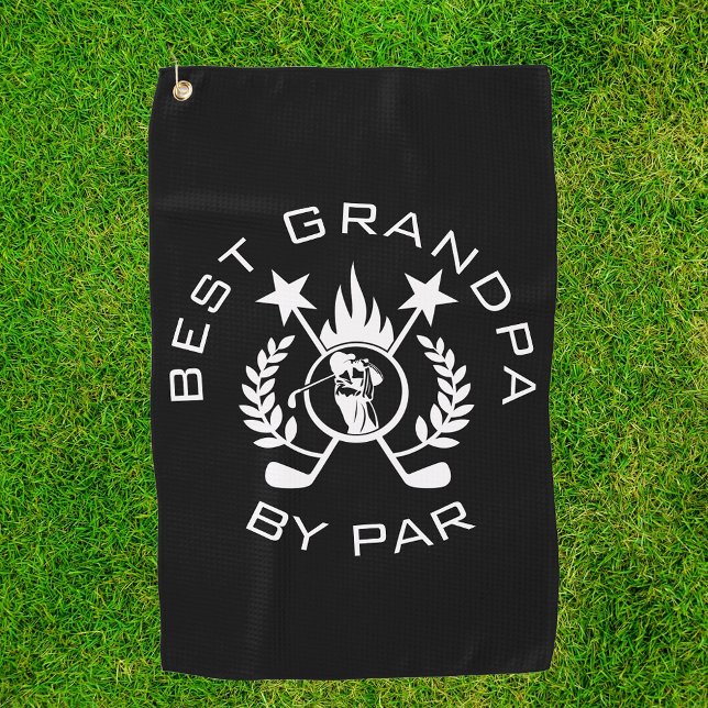 Best Grandpa by Par Father's Gift  Golf Towel (Creator Uploaded)
