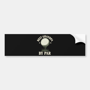 Best Grandpa By Par Funny Bumper Sticker
