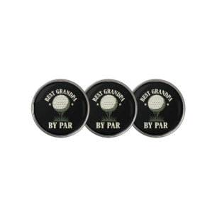 Best Grandpa By Par Funny Golf Ball Marker