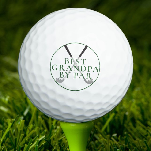 BEST GRANDPA BY PAR Funny Green Golf Clubs Balls (Creator Uploaded)