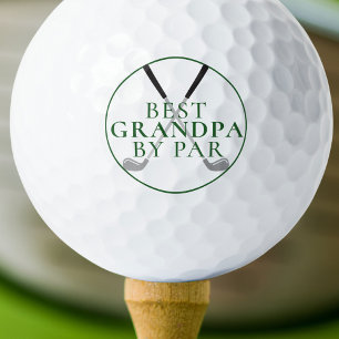 BEST GRANDPA BY PAR Funny Green Golf Clubs Balls