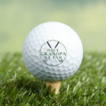 BEST GRANDPA BY PAR Funny Green Golf Clubs Golf Balls<br><div class="desc">For the special golf-enthusiast grandfather, give this gift of a set of golf balls with the funny saying BEST GRANDPA BY PAR in an editable green text color and white. Great gift for the golfer grandpa for Grandparents Day, Father's Day, his birthday or a holiday. ASSISTANCE: For help with design...</div>