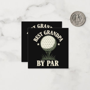 Best Grandpa By Par Funny Note Card