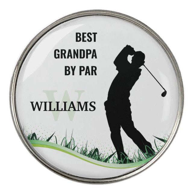 BEST GRANDPA BY PAR GOLF BALL MARKER (Front)