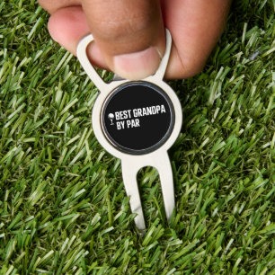 Best Grandpa by Par Golf Gift Humor Sarcasm Funny Divot Tool