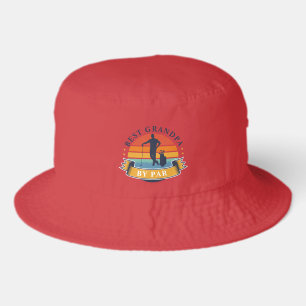 Best Grandpa By Par Golf Lover Custom Bucket Hat