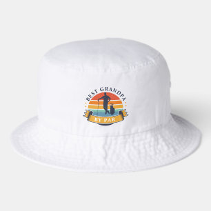 Best Grandpa By Par Golf Lover Custom Bucket Hat