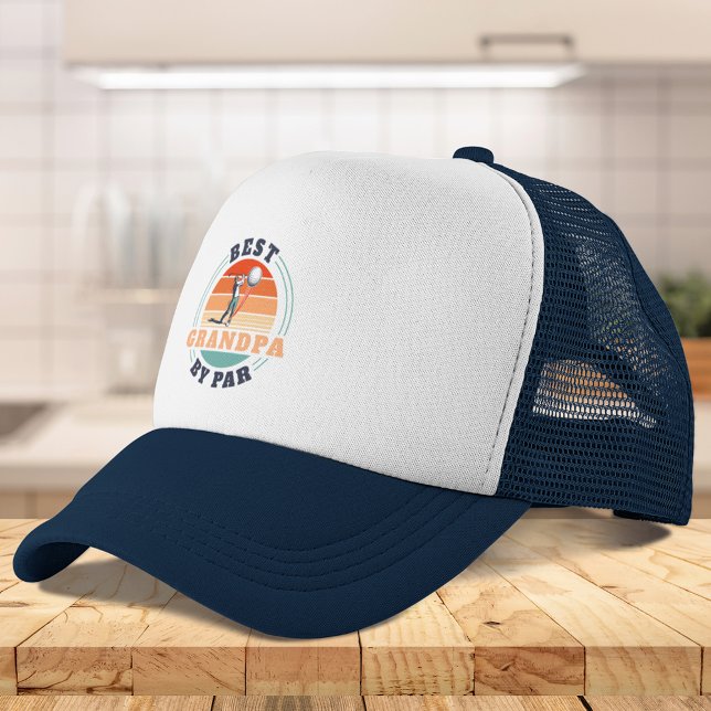 Best Grandpa By Par Golf Lover Grandparents Day Trucker Hat (Best Grandpa By Par Golf Lover Grandparents Day Trucker Hat)