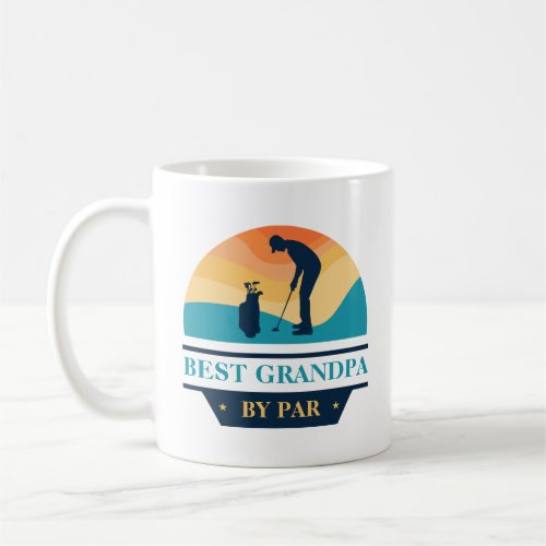 Best Grandpa By Par Grandparents Day Golf Lover Coffee Mug