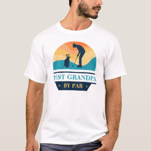 Best Grandpa By Par Grandparents Day Golf Lover T-Shirt