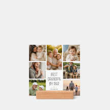 Best Grandpa By Par Modern 7 Photo Grid