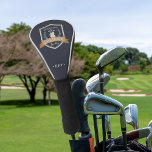 Best Grandpa By Par | Monogram Golf Head Cover<br><div class="desc">Celebrate a golf-loving grandpa this Father's Day or Grandparents' Day with this awesome custom monogrammed driver cover. Navy blue design features a golf themed badge bearing the words "Certified Best Grandpa By Par" with green laurels and a golf bag. Personalize with his monogram beneath.</div>