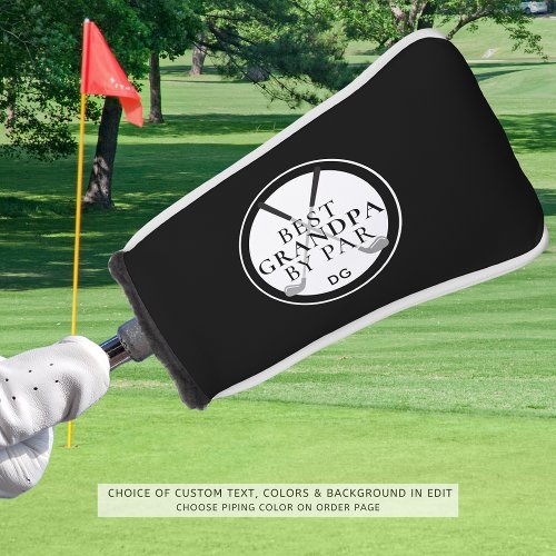 BEST GRANDPA BY PAR Monogram Name Clubs Golf Head Cover