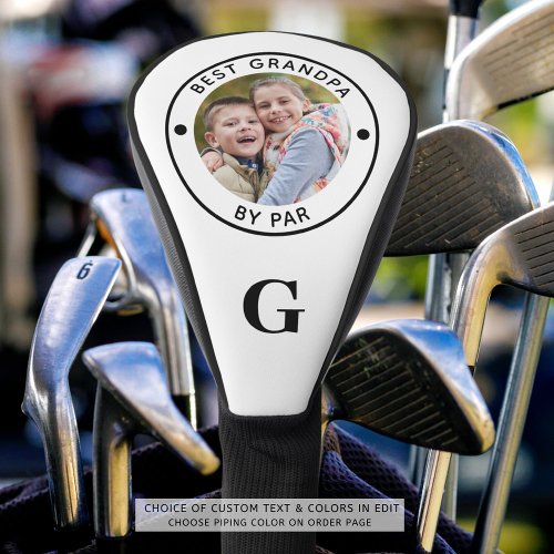 BEST GRANDPA BY PAR Monogram Photo Golf Head Cover
