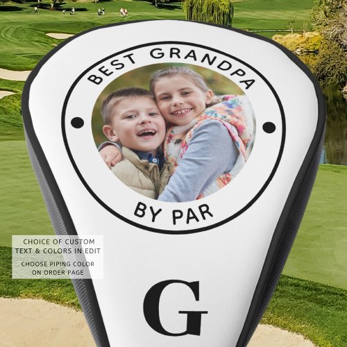 BEST GRANDPA BY PAR Monogram Photo Golf Head Cover