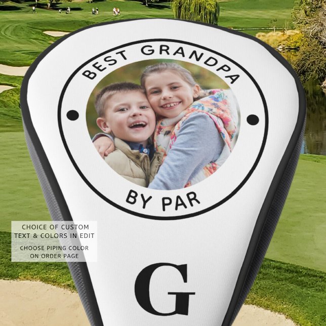 BEST GRANDPA BY PAR Monogram Photo Golf Head Cover (Creator Uploaded)