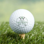 BEST GRANDPA BY PAR Monogram Your Color Golf Balls<br><div class="desc">Create a monogrammed golf ball set with the funny saying BEST GRANDPA BY PAR in your choice of colors (shown in green). Great gift for the golfer grandpa for Grandparents Day, Father's Day, his birthday or a holiday. ASSISTANCE: For help with design modification or personalization, color change, transferring the design...</div>