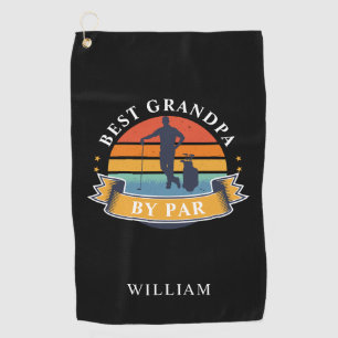 Best Grandpa By Par Personalized Golf Towel