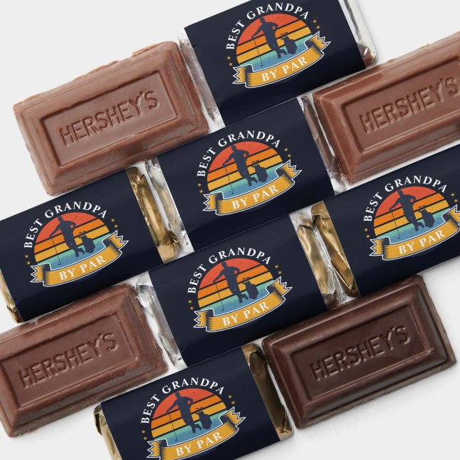 Best Grandpa By Par Personalized Golfer Birthday Hershey's Miniatures (Assorted)