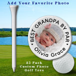 Best GRANDPA By Par Personalized Photo Golf Tees<br><div class="desc">Best Grandpa By Par ... Two of your favorite things , golf and your grand kids ! Now you can take them with you as you play 18 holes . Customize these golf tees with your grandchild's favorite photo and name . Whether it's a grandfather birthday, fathers day or Christmas,...</div>