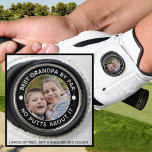 BEST GRANDPA BY PAR Photo Funny Custom Colors Golf Glove<br><div class="desc">For the special golf-enthusiast grandfather, create unique photo golf balls with the editable title BEST GRANDPA BY PAR - NO PUTTS ABOUT IT or personalized with your custom text in your choice of text and background color combinations (shown in white on black). ASSISTANCE: For help with design modification or personalization,...</div>