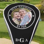 BEST GRANDPA BY PAR Photo Monogram Golf Head Cover<br><div class="desc">Create a personalized photo golf head cover for the golfer grandfather with the suggested editable funny title BEST GRANDPA BY PAR, a photo and his monogram or initials. Makes a meaningful gift for Grandparents Day, Father's Day, his birthday or for a holiday. PHOTO TIP: Choose a photo with the subject...</div>