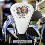 BEST GRANDPA BY PAR Photo Monogram Golf Head Cover<br><div class="desc">For the special golf lover grandfather, create a unique photo golf head cover with the editable title BEST GRANDPA BY PAR and personalized with one photo. CHANGES: Change the text font style, color, size, curvature and placement or circle frame and dot colors in EDIT. Choose your piping color on the...</div>