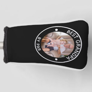 BEST GRANDPA BY PAR Photo Monogram Golf Head Cover